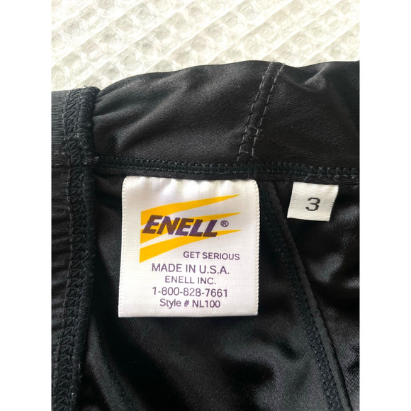 Enell Sports Bra Size 3 NL100 Wireless Black Front Hook High Impact Wire Free - Picture 3 of 3